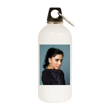 Sarah Silverman White Water Bottle With Carabiner