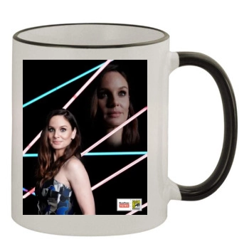 Sarah Wayne Callies 11oz Colored Rim & Handle Mug