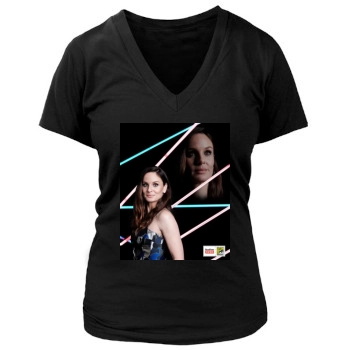 Sarah Wayne Callies Women's Deep V-Neck TShirt