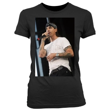 Anthony Kiedis Women's Junior Cut Crewneck T-Shirt