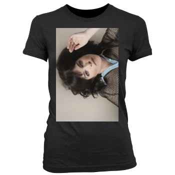 Selma Blair Women's Junior Cut Crewneck T-Shirt