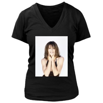 Elizabeth Hurley Women's Deep V-Neck TShirt