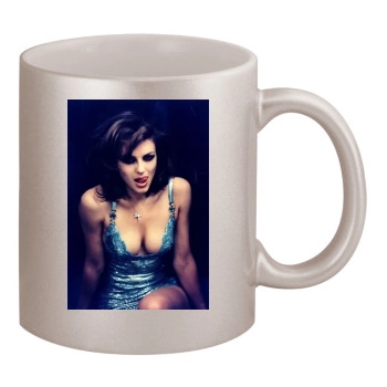 Elizabeth Hurley 11oz Metallic Silver Mug