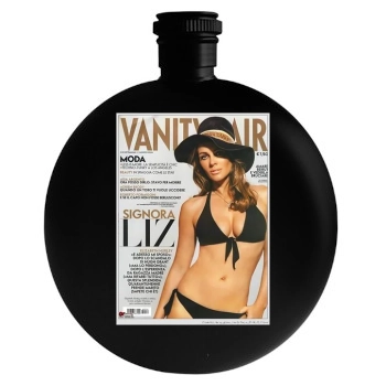 Elizabeth Hurley Round Flask