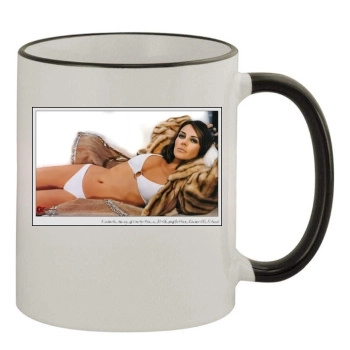 Elizabeth Hurley 11oz Colored Rim & Handle Mug