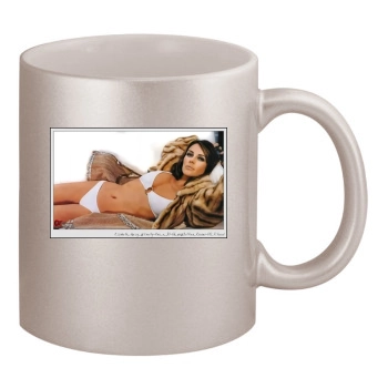 Elizabeth Hurley 11oz Metallic Silver Mug