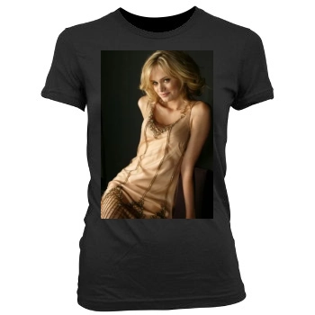 Sara Paxton Women's Junior Cut Crewneck T-Shirt