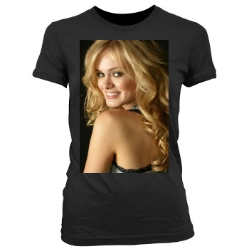 Sara Paxton Women's Junior Cut Crewneck T-Shirt