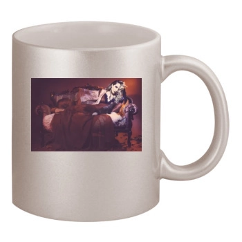 Sarah Carter 11oz Metallic Silver Mug