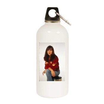 Shannen Doherty White Water Bottle With Carabiner