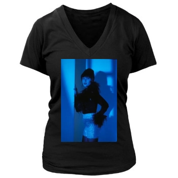 Shannen Doherty Women's Deep V-Neck TShirt