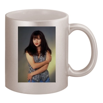 Shannen Doherty 11oz Metallic Silver Mug