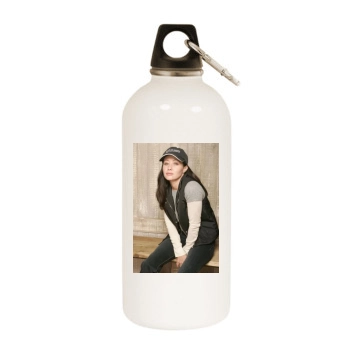 Shannen Doherty White Water Bottle With Carabiner