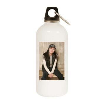 Shannen Doherty White Water Bottle With Carabiner