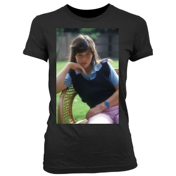 Shannen Doherty Women's Junior Cut Crewneck T-Shirt