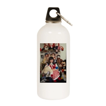 Shannen Doherty White Water Bottle With Carabiner