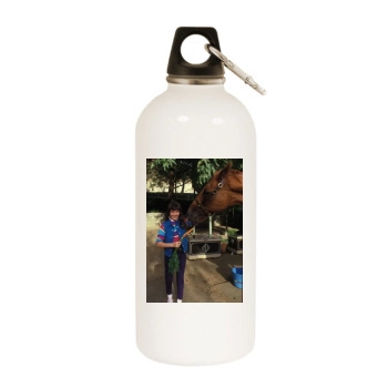 Shannen Doherty White Water Bottle With Carabiner