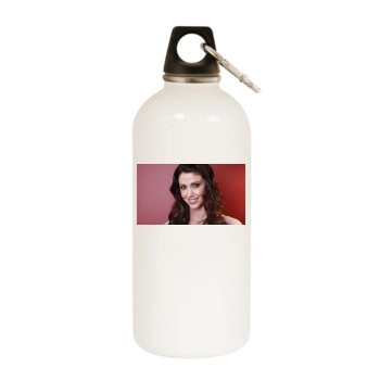 Shannon Elizabeth White Water Bottle With Carabiner