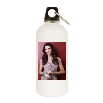 Shannon Elizabeth White Water Bottle With Carabiner