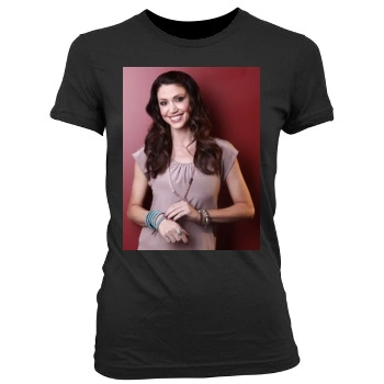 Shannon Elizabeth Women's Junior Cut Crewneck T-Shirt