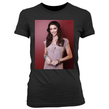 Shannon Elizabeth Women's Junior Cut Crewneck T-Shirt