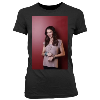 Shannon Elizabeth Women's Junior Cut Crewneck T-Shirt