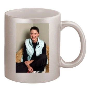 Shannon Elizabeth 11oz Metallic Silver Mug