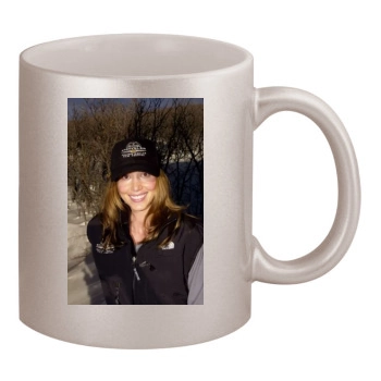 Shannon Elizabeth 11oz Metallic Silver Mug