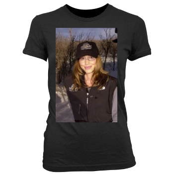 Shannon Elizabeth Women's Junior Cut Crewneck T-Shirt