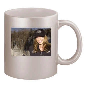 Shannon Elizabeth 11oz Metallic Silver Mug