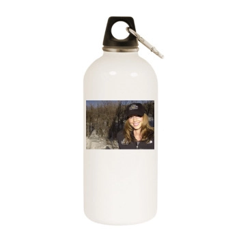 Shannon Elizabeth White Water Bottle With Carabiner