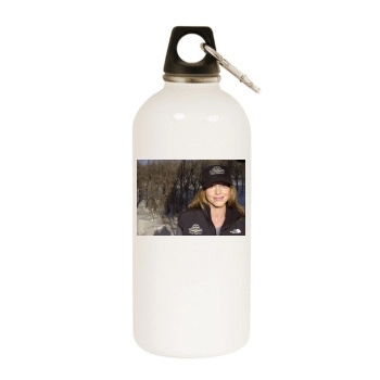 Shannon Elizabeth White Water Bottle With Carabiner