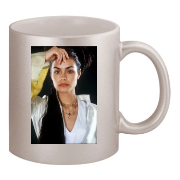 Shannyn Sossamon 11oz Metallic Silver Mug