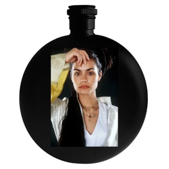 Shannyn Sossamon Round Flask