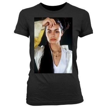 Shannyn Sossamon Women's Junior Cut Crewneck T-Shirt