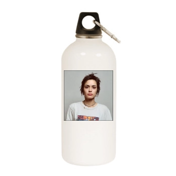 Shannyn Sossamon White Water Bottle With Carabiner