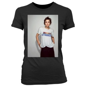 Shannyn Sossamon Women's Junior Cut Crewneck T-Shirt