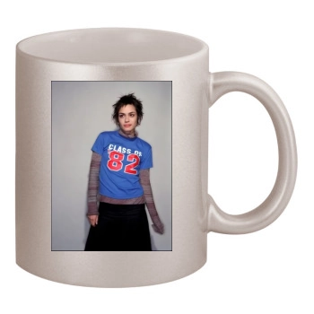 Shannyn Sossamon 11oz Metallic Silver Mug