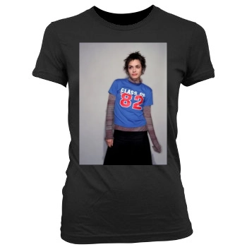 Shannyn Sossamon Women's Junior Cut Crewneck T-Shirt