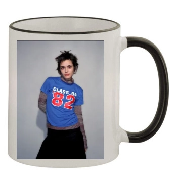 Shannyn Sossamon 11oz Colored Rim & Handle Mug