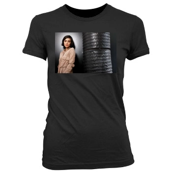 Shannyn Sossamon Women's Junior Cut Crewneck T-Shirt