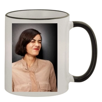 Shannyn Sossamon 11oz Colored Rim & Handle Mug