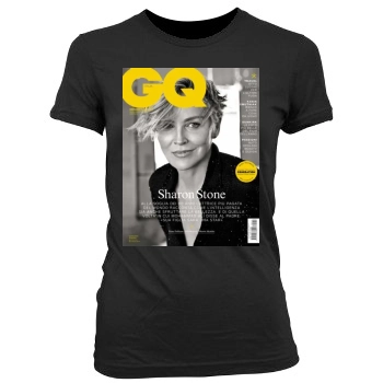 Sharon Stone Women's Junior Cut Crewneck T-Shirt