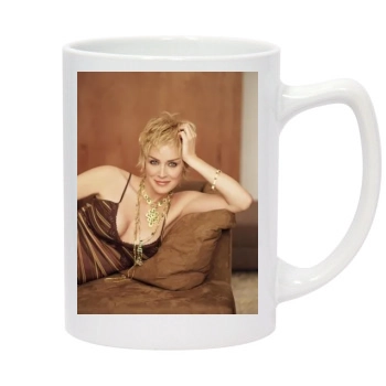 Sharon Stone 14oz White Statesman Mug