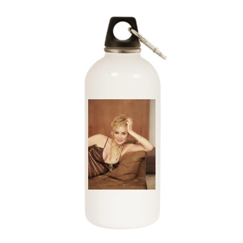 Sharon Stone White Water Bottle With Carabiner