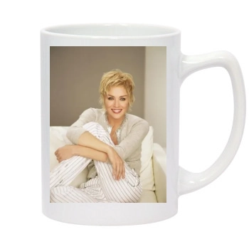 Sharon Stone 14oz White Statesman Mug