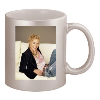 Sharon Stone 11oz Metallic Silver Mug