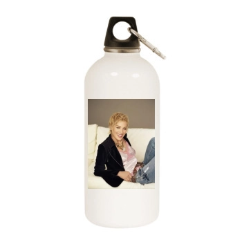 Sharon Stone White Water Bottle With Carabiner