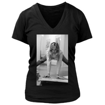 Sharon Stone Women's Deep V-Neck TShirt