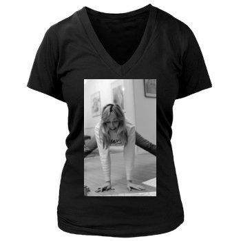 Sharon Stone Women's Deep V-Neck TShirt